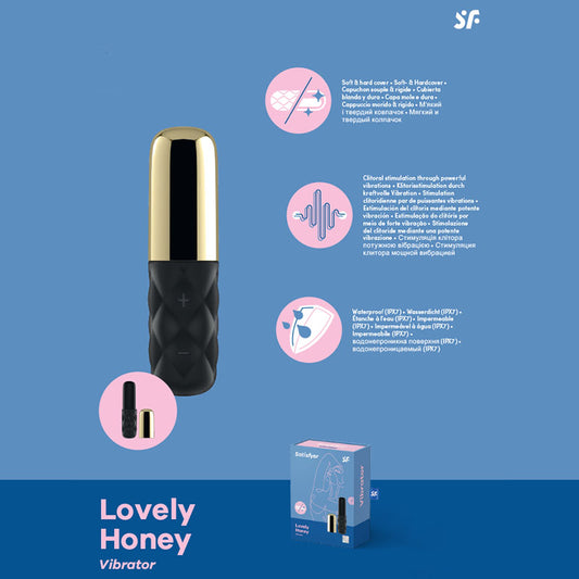 Satisfyer Mini Sparking Darling Gold/Black Usb Rechargeable Mini Vibrator