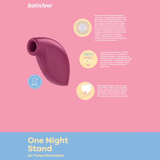 Satisfyer One Night Stand Touch Free Disposable Clitoral Stimulator