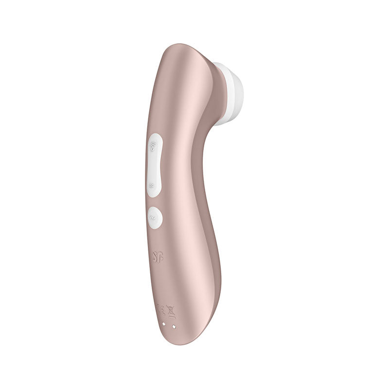 Satisfyer Pro 2+ Rose Gold Rose Gold Touch Free Usb Rechargeable Clitoral Stimulator With Vibration