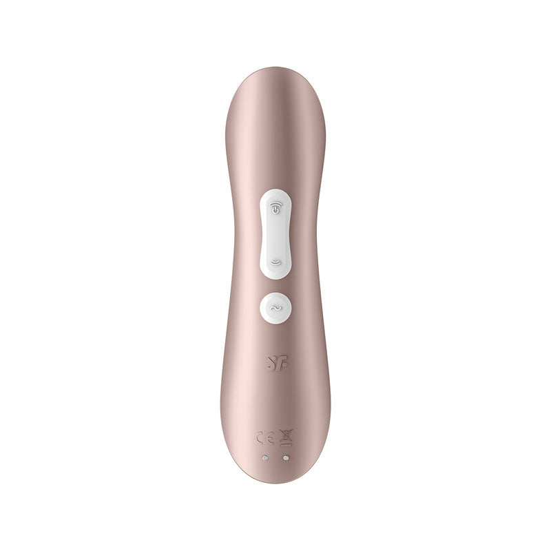 Satisfyer Pro 2+ Rose Gold Rose Gold Touch Free Usb Rechargeable Clitoral Stimulator With Vibration
