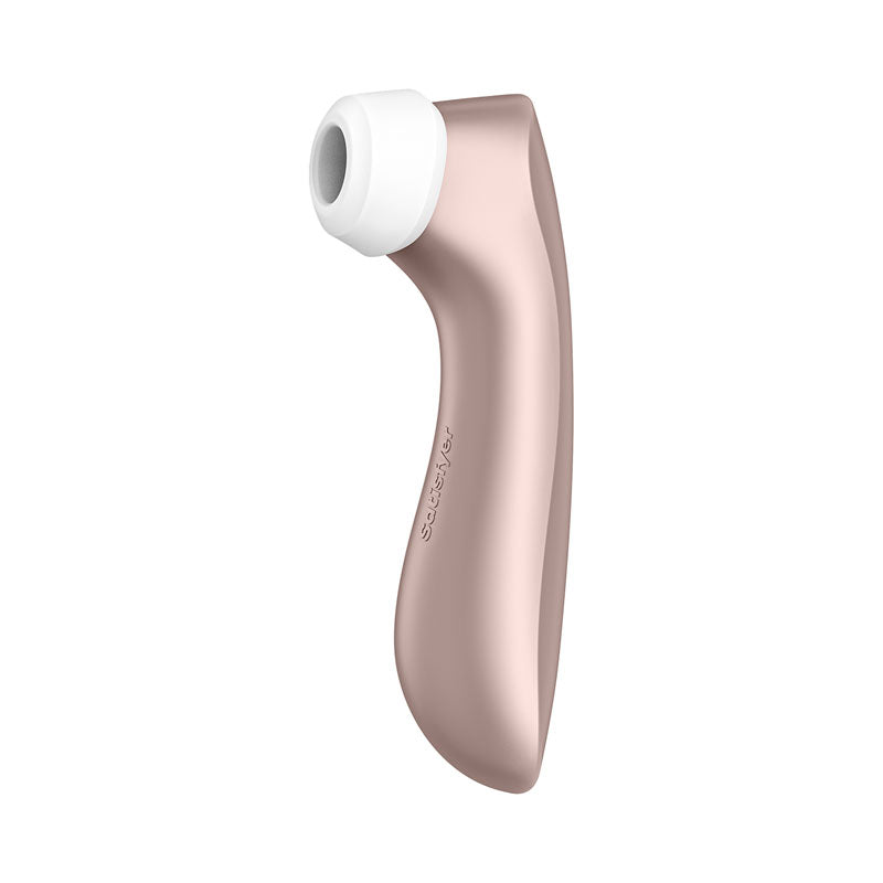 Satisfyer Pro 2+ Rose Gold Rose Gold Touch Free Usb Rechargeable Clitoral Stimulator With Vibration