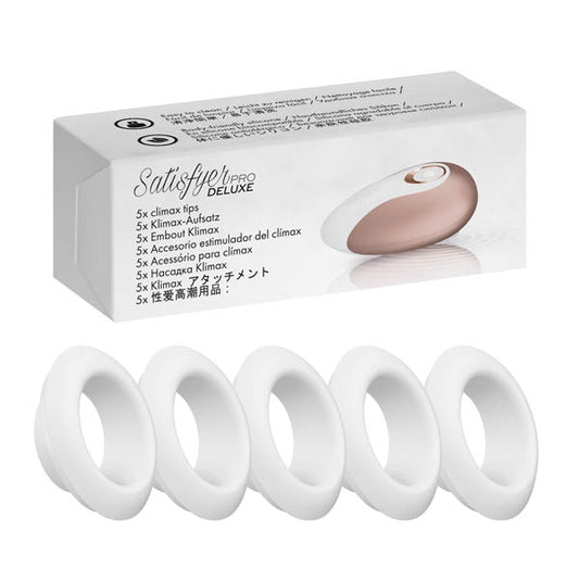 Satisfyer Pro Deluxe Climax Heads 5 Replacement Silicone Heads For Satisfyer Pro Deluxe