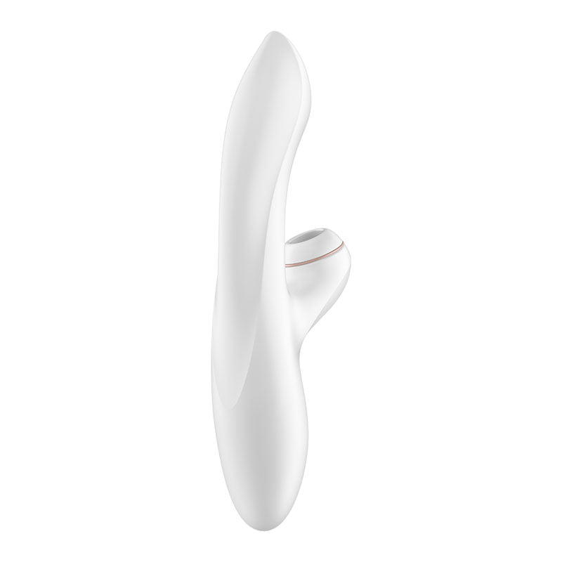 Satisfyer Pro + G Spot White 22 Cm Usb Rechargeable Rabbit Vibrator With Touch Free Clitoral Stimulator