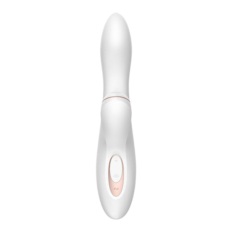 Satisfyer Pro + G Spot White 22 Cm Usb Rechargeable Rabbit Vibrator With Touch Free Clitoral Stimulator