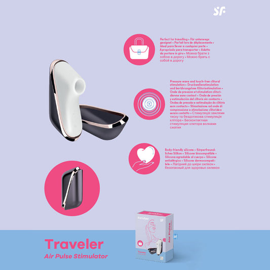 Satisfyer Pro Traveller Usb Rechargeable Touch Free Clitoral Stimulator