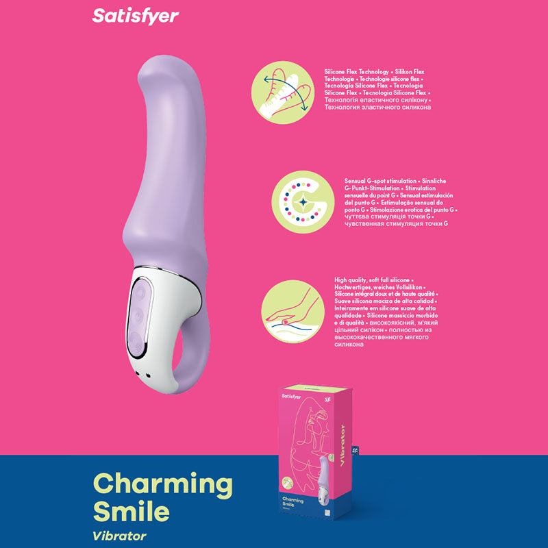 Satisfyer Vibes Charming Smile Lilac Usb Rechargeable Vibrator