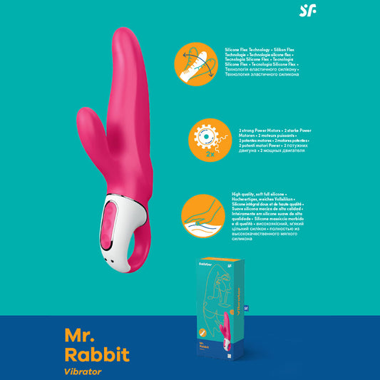 Satisfyer Vibes Mister Rabbit Pink Usb Rechargeable Rabbit Vibrator