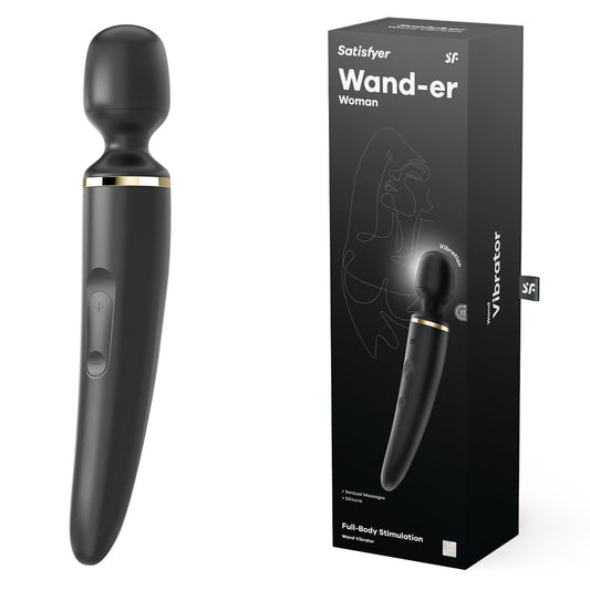 Satisfyer Wand Er Woman Black Usb Rechargeable Massager Wand