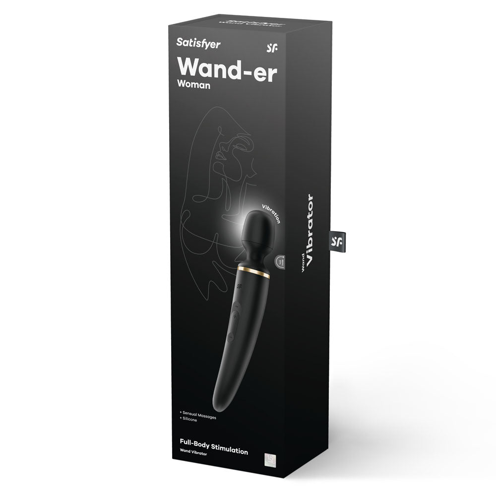 Satisfyer Wand Er Woman Black Usb Rechargeable Massager Wand