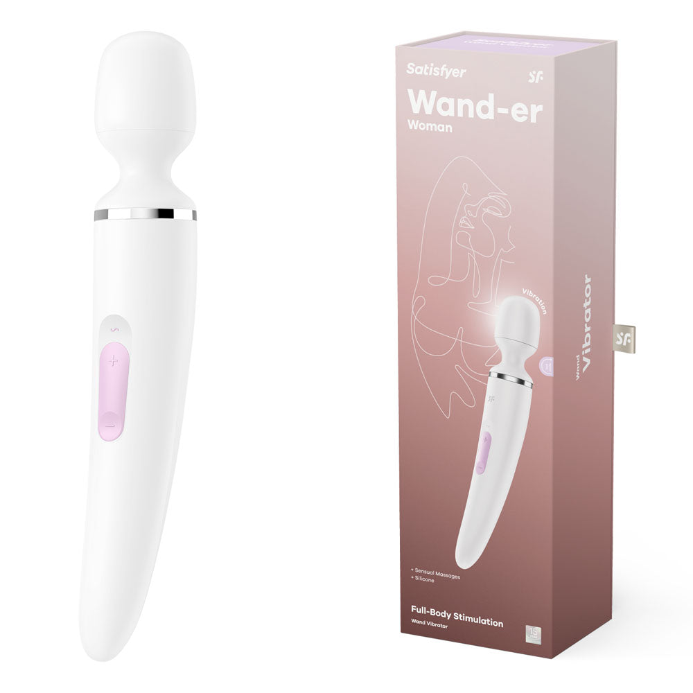 Satisfyer Wand Er Woman White Usb Rechargeable Massager Wand