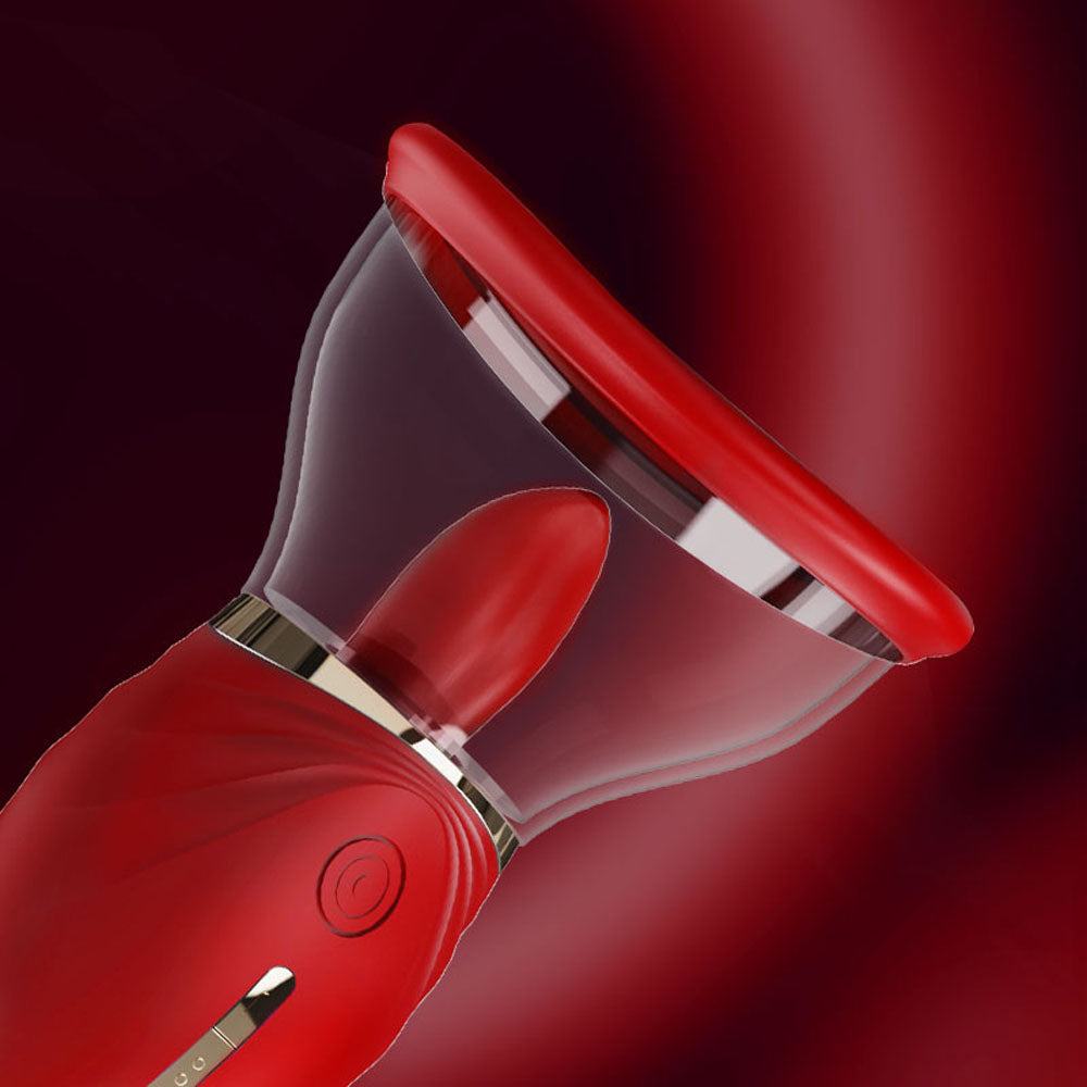 Luv Pump Adoramor Red Usb Rechargeable Licking & Sucking Ladies Pump