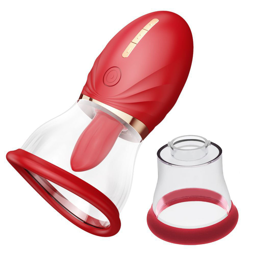 Luv Pump Adoramor Red Usb Rechargeable Licking & Sucking Ladies Pump