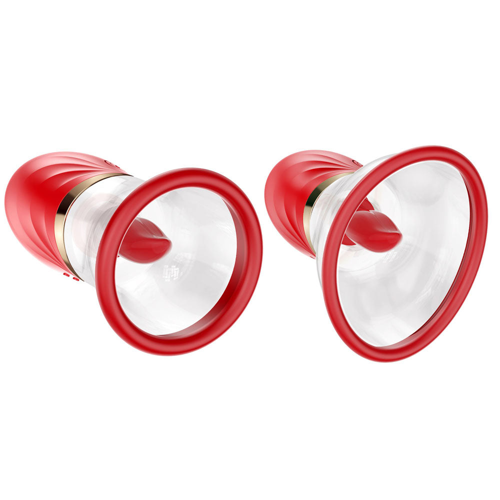 Luv Pump Adoramor Red Usb Rechargeable Licking & Sucking Ladies Pump