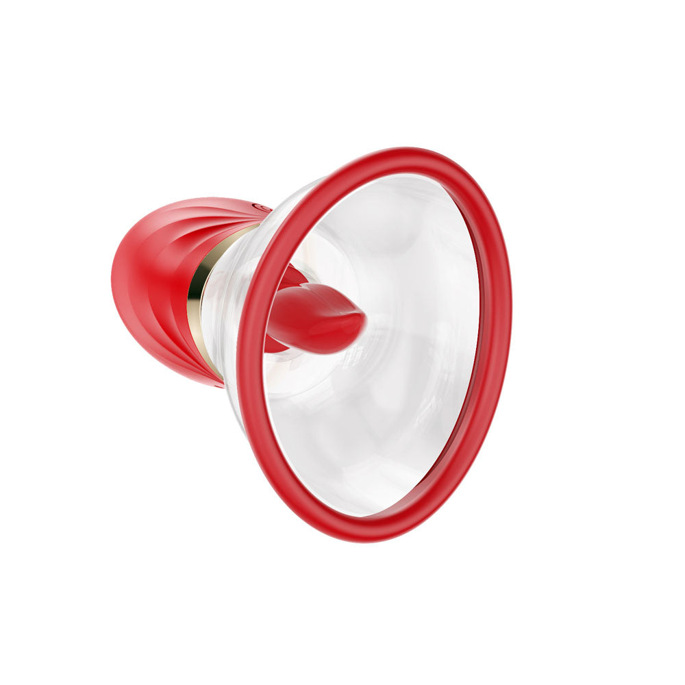 Luv Pump Adoramor Red Usb Rechargeable Licking & Sucking Ladies Pump