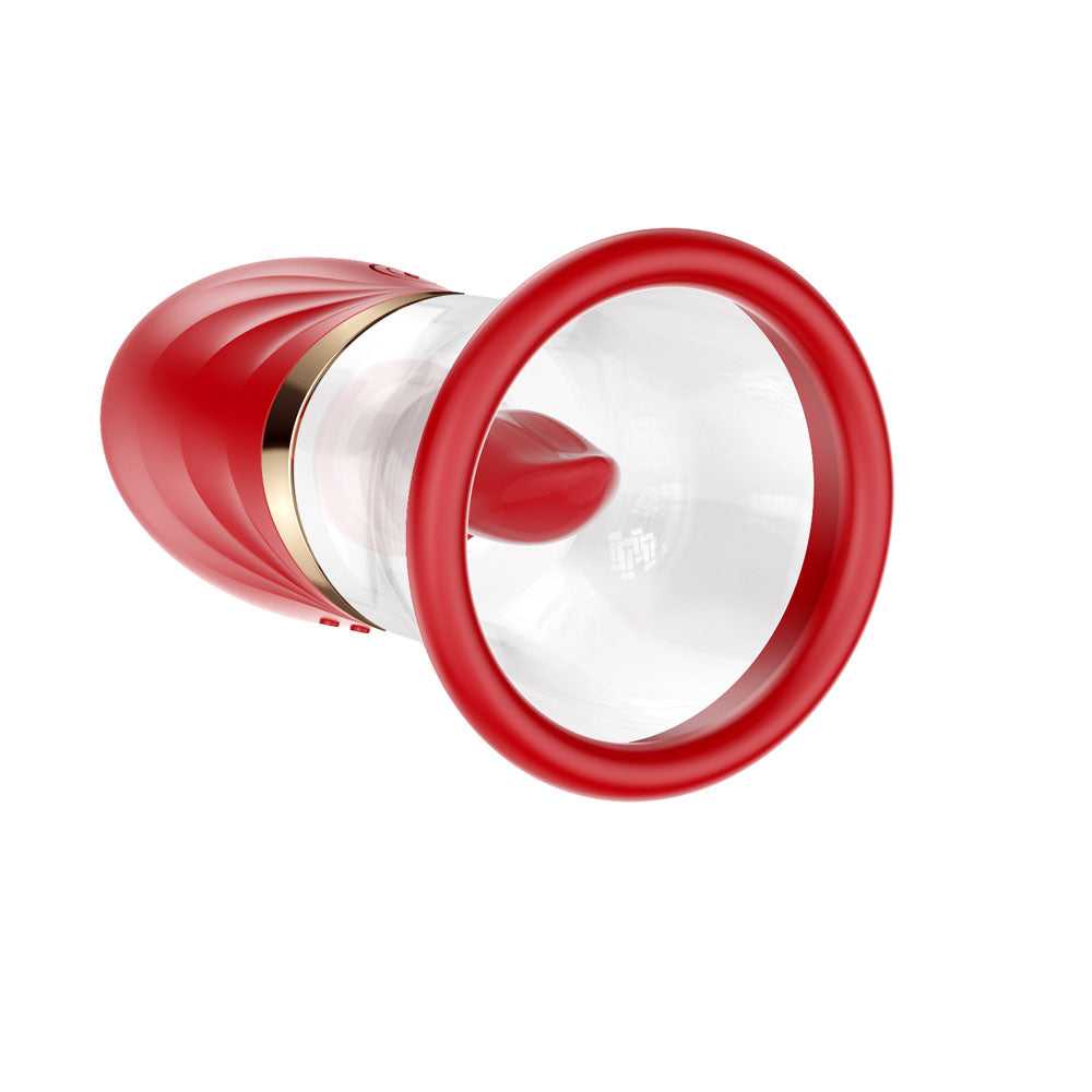 Luv Pump Adoramor Red Usb Rechargeable Licking & Sucking Ladies Pump
