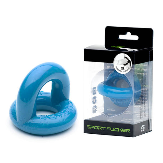 Sport Fucker Universal Cock Ring Police Blue Cock & Balls Ring