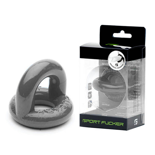 Sport Fucker Universal Cock Ring Grey Cock & Balls Ring