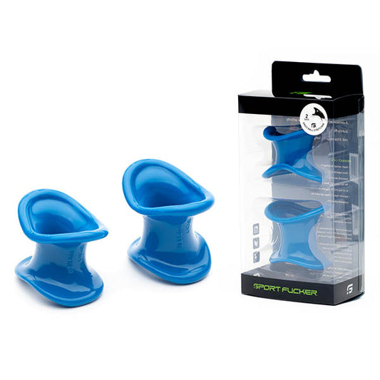 Sport Fucker Ergonomic Ball Stretcher Kit Blue Ball Stretchers Set Of 2 Sizes