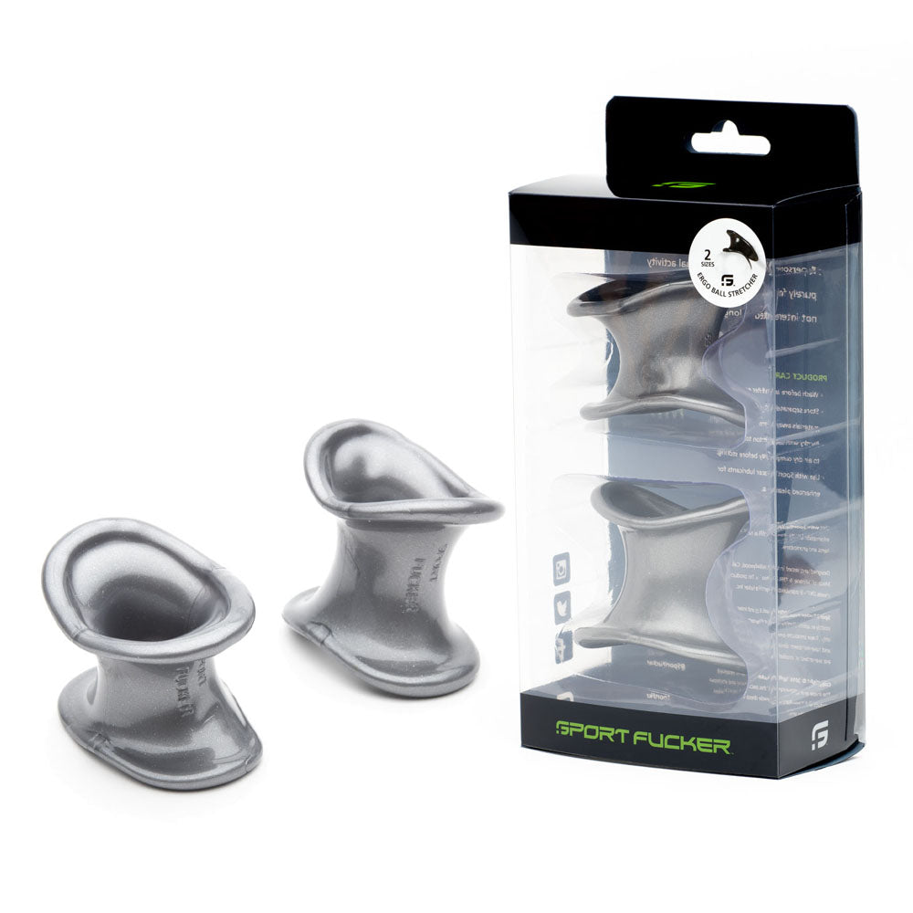 Sport Fucker Ergonomic Ball Stretcher Kit Grey Ball Stretchers Set Of 2 Sizes