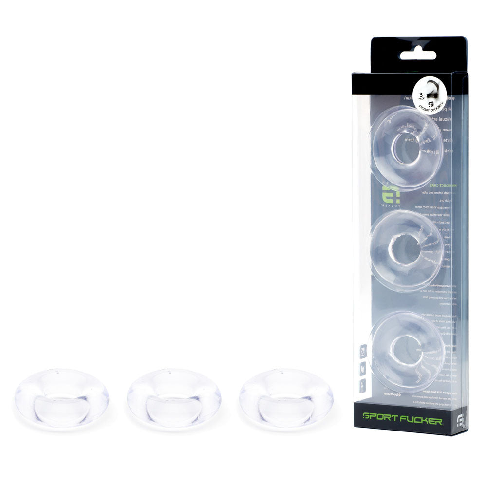 Sport Fucker Rubber Cockring Clear Cock Ring
