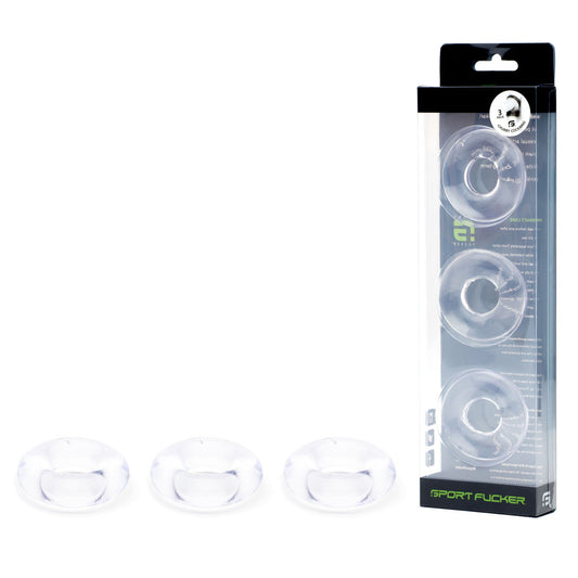 Sport Fucker Rubber Cockring Clear Cock Ring