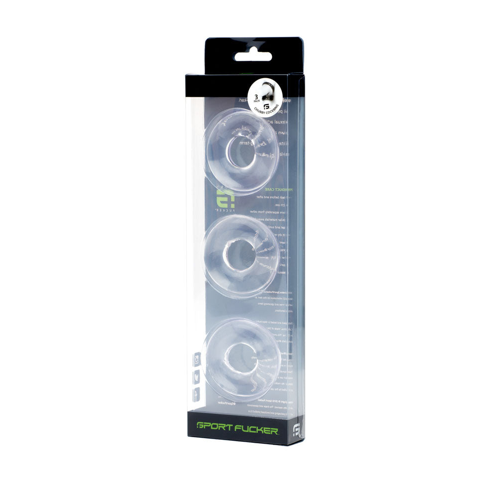 Sport Fucker Rubber Cockring Clear Cock Ring