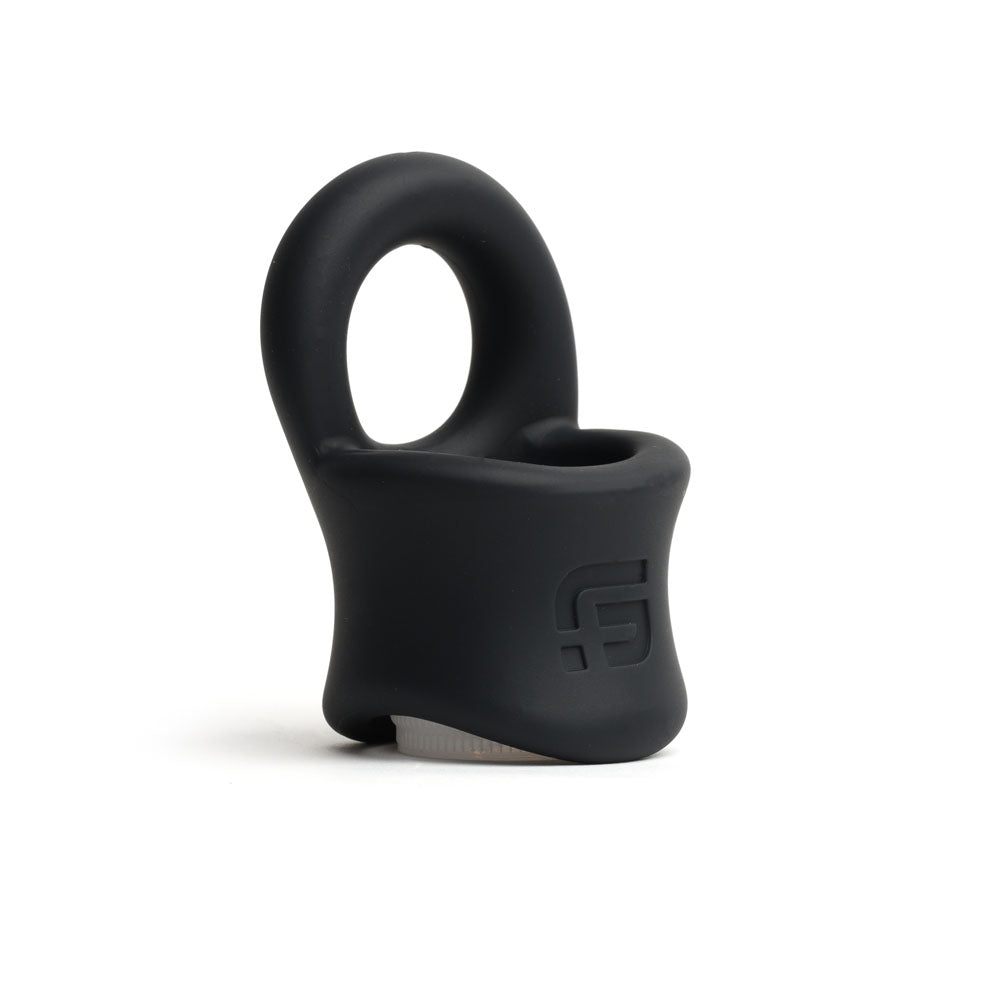 Sport Fucker Baller Ring Black Liquid Silicone Cock Ring With Ball Stretcher