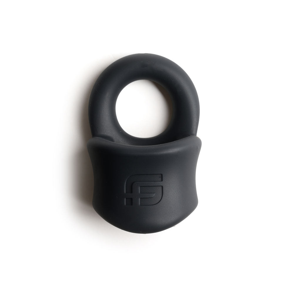Sport Fucker Baller Ring Black Liquid Silicone Cock Ring With Ball Stretcher