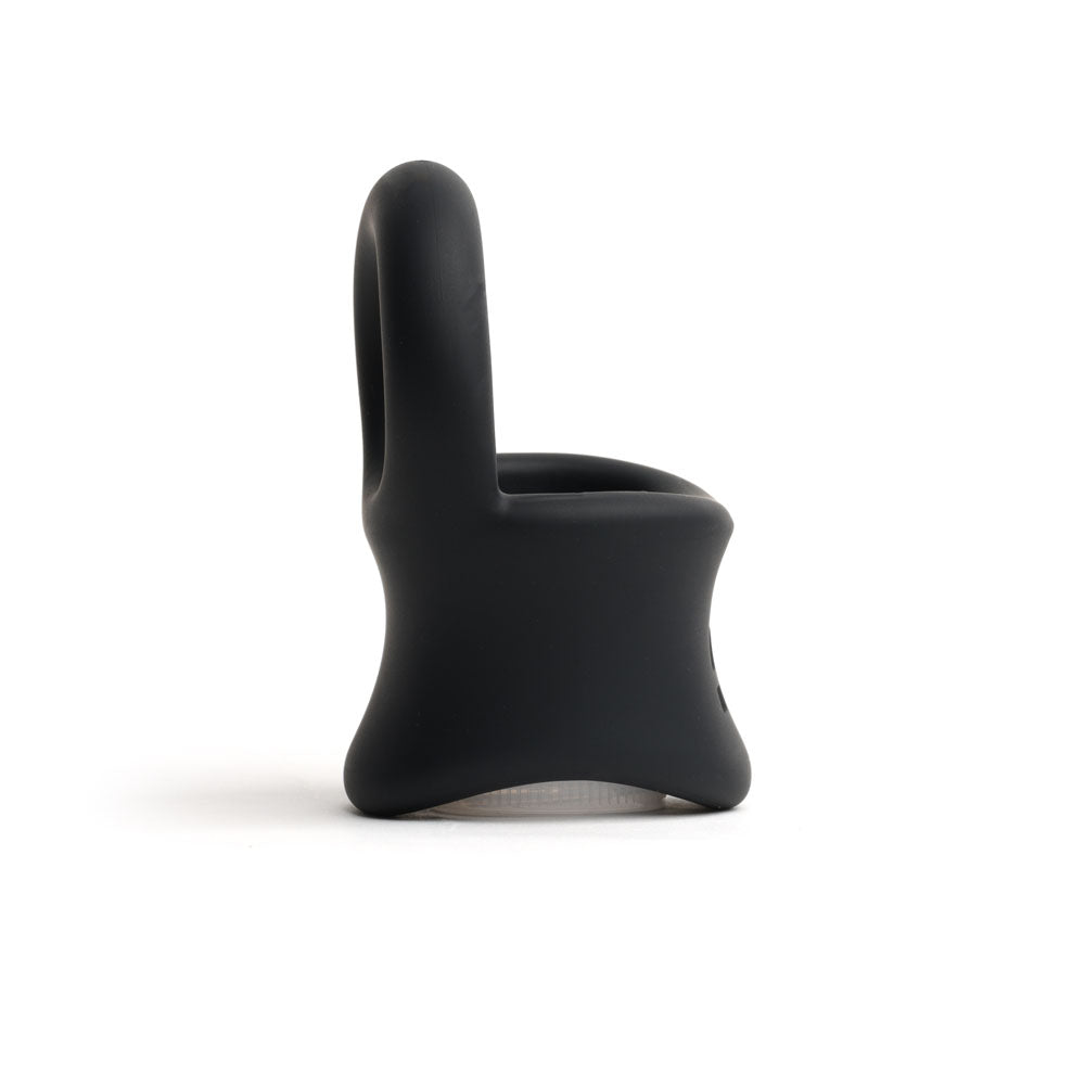 Sport Fucker Baller Ring Black Liquid Silicone Cock Ring With Ball Stretcher