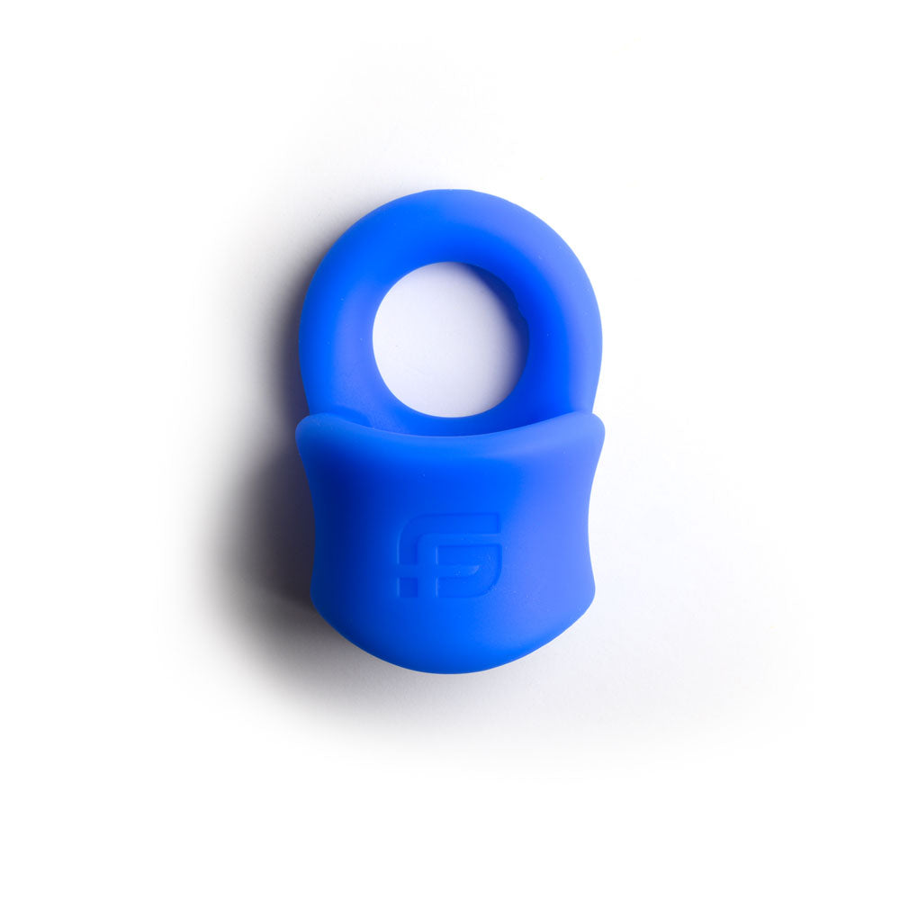 Sport Fucker Baller Ring Blue Liquid Silicone Cock Ring With Ball Stretcher