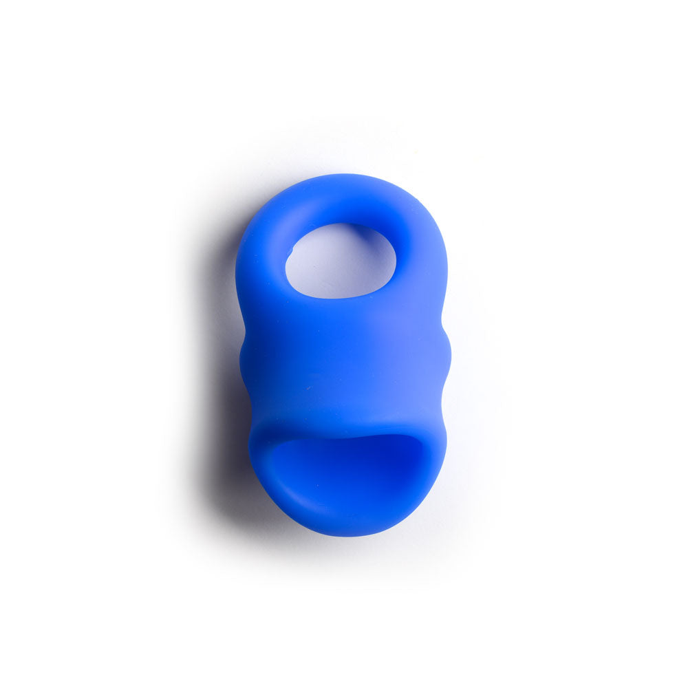Sport Fucker Baller Ring Blue Liquid Silicone Cock Ring With Ball Stretcher