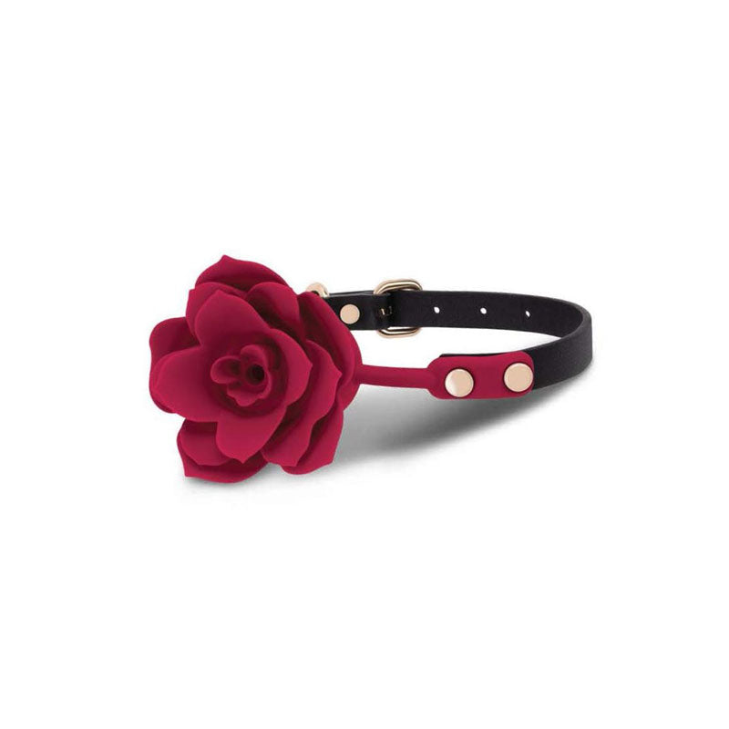 Secret Kisses Rosegasm Bloom Silicone Gag Rose Red Mouth Restraint