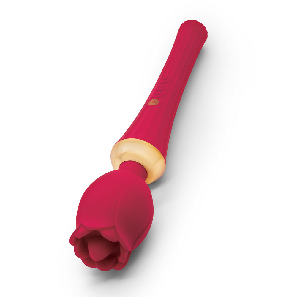 Secret Kisses Rosegasm Rose Wand Rose Red 30.5 Cm Usb Rechargeable Massager Wand