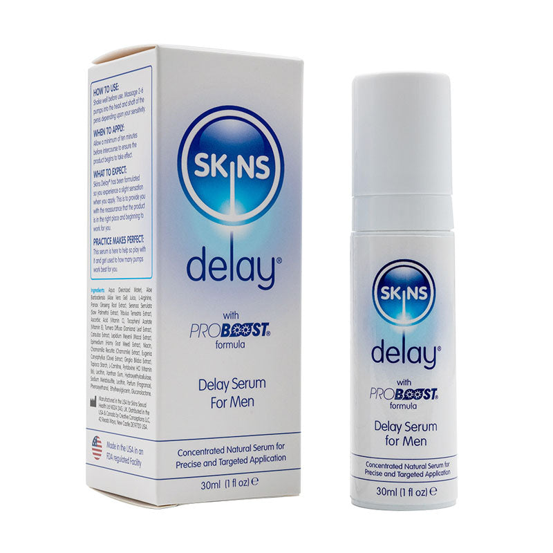 Skins Natural Delay Serum Delay Gel For Men 30 Ml Bottle