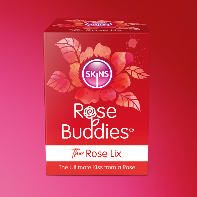 Skins Rose Buddies The Rose Lix Red Usb Rechargeable Flicking Rose Stimulator
