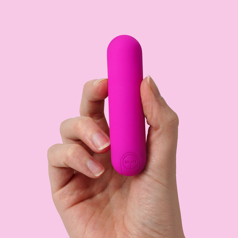 Skins Super Excite Rechargeable Pink Bullet Pink Usb Rechargeable Bullet