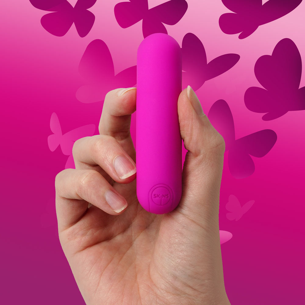 Skins Super Excite Rechargeable Pink Bullet Pink Usb Rechargeable Bullet