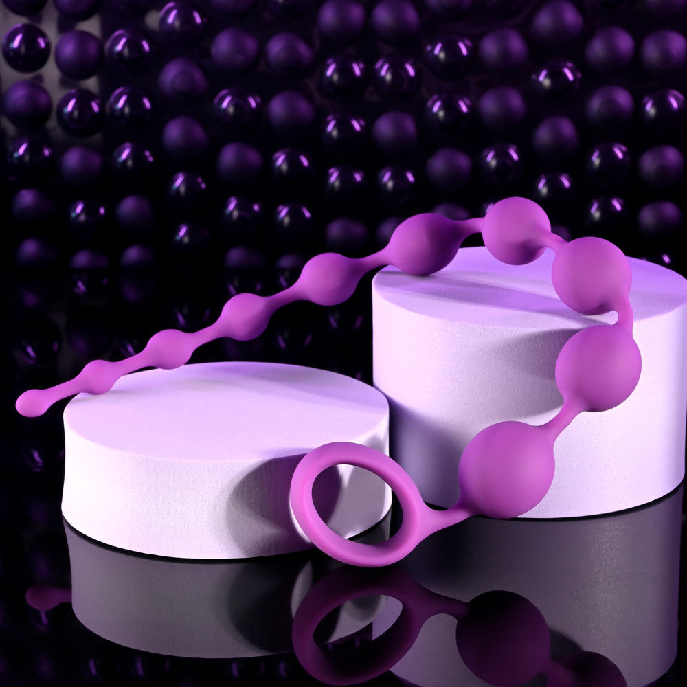 Selopa Beaded Adventure Purple 35.5 Cm Anal Beads