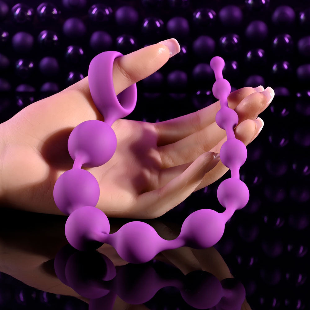 Selopa Beaded Adventure Purple 35.5 Cm Anal Beads