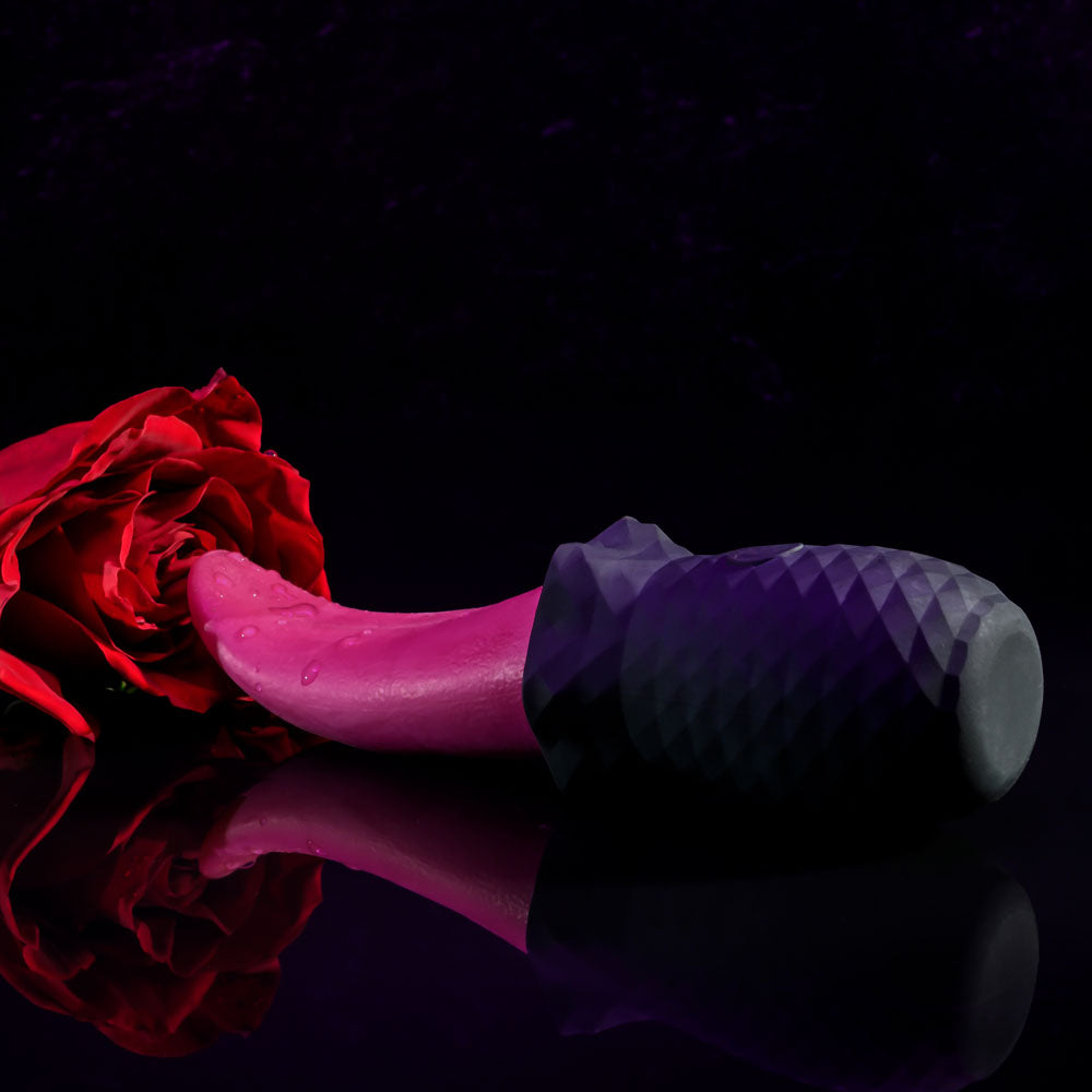 Selopa Tongue Teaser Pink/Black Usb Rechargeable Vibrating Tongue Stimulator