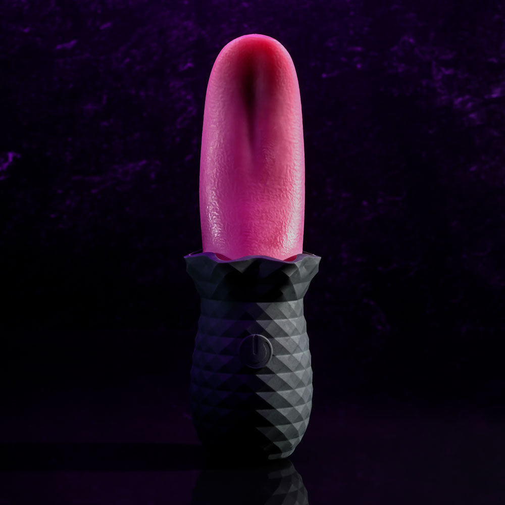 Selopa Tongue Teaser Pink/Black Usb Rechargeable Vibrating Tongue Stimulator