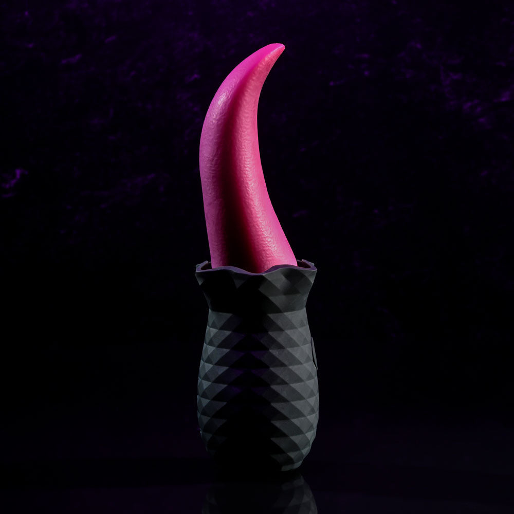 Selopa Tongue Teaser Pink/Black Usb Rechargeable Vibrating Tongue Stimulator