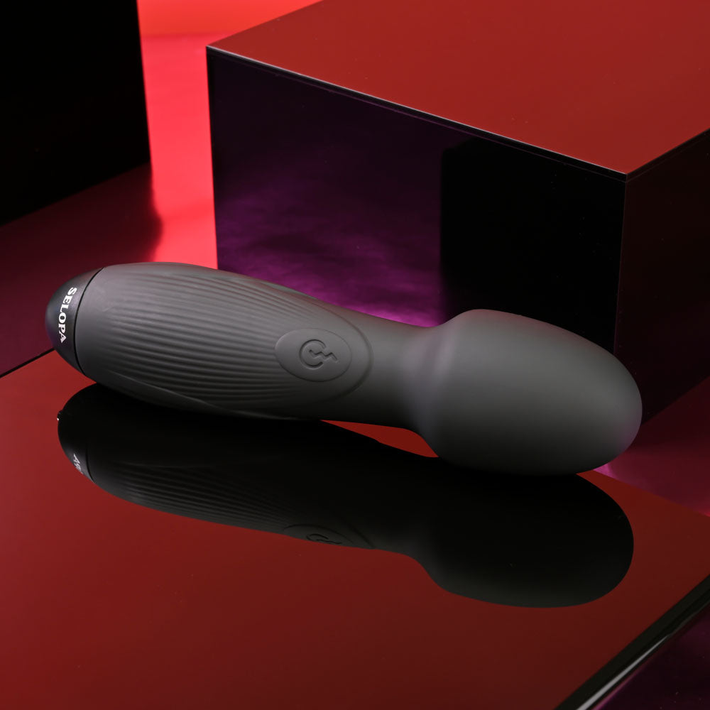Selopa Power Trip Black 18.8 Cm Usb Rechargeable Massage Wand