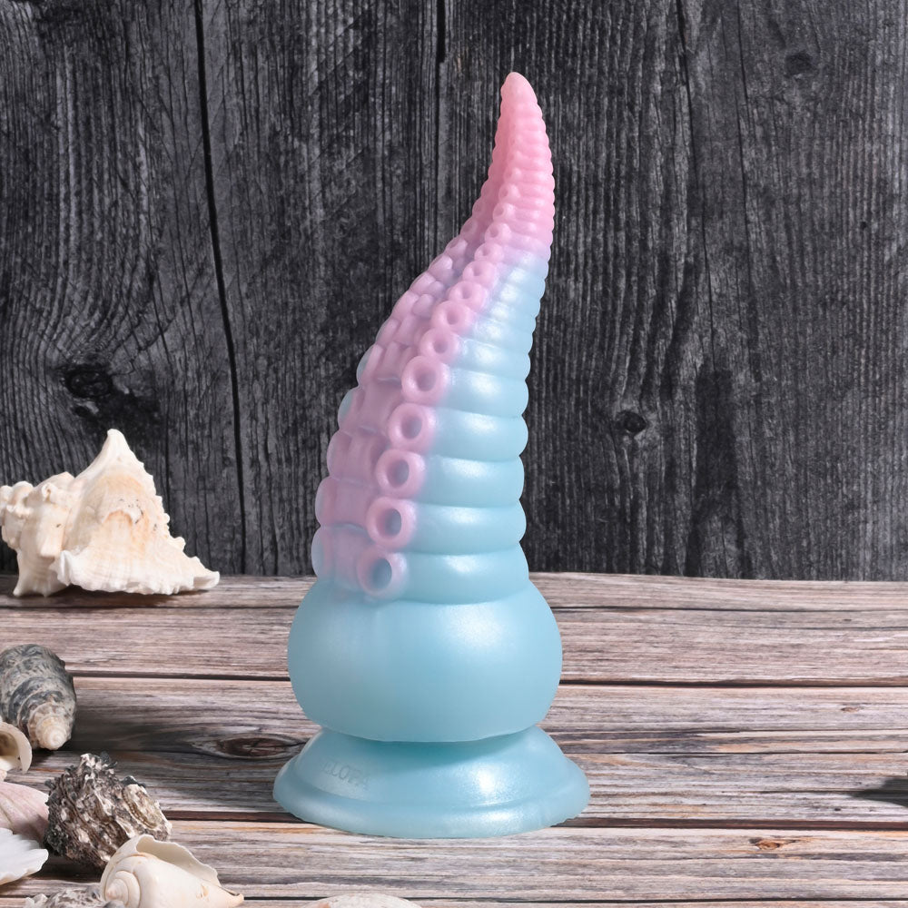 Selopa Stuck On You Blue/Pink 19 Cm Usb Rechargeable Vibrating Tentacle Fantasy Dildo