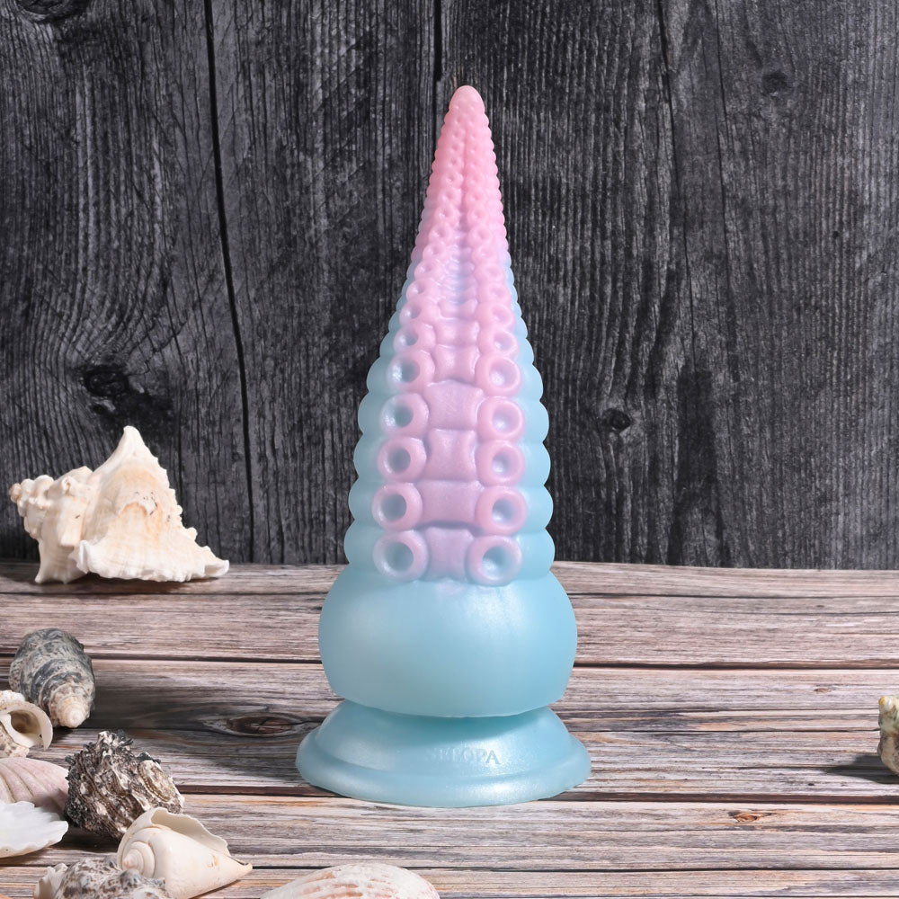 Selopa Stuck On You Blue/Pink 19 Cm Usb Rechargeable Vibrating Tentacle Fantasy Dildo