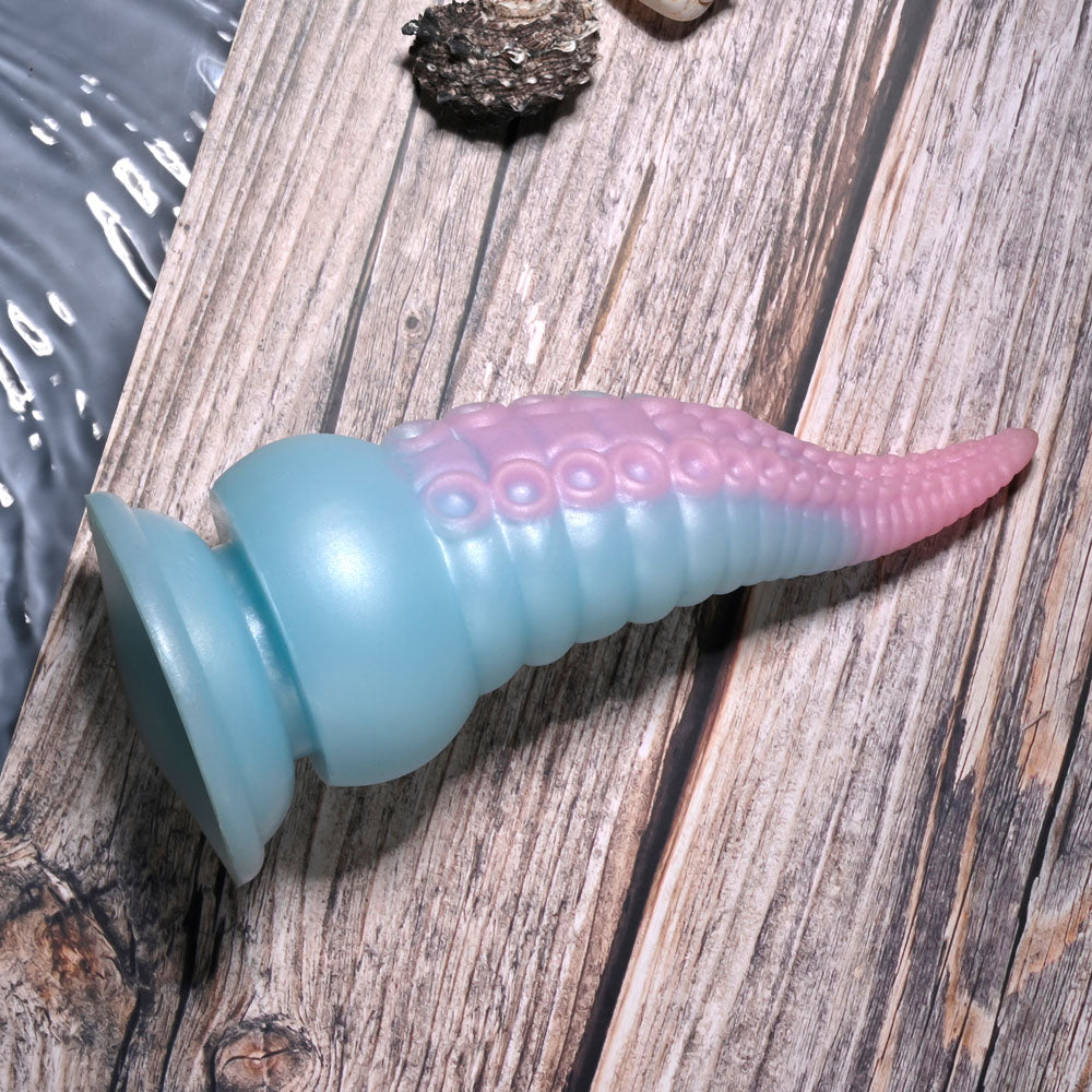 Selopa Stuck On You Blue/Pink 19 Cm Usb Rechargeable Vibrating Tentacle Fantasy Dildo