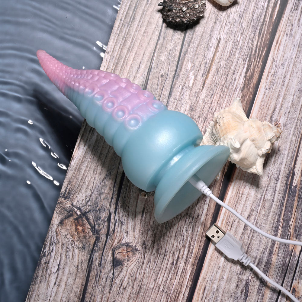 Selopa Stuck On You Blue/Pink 19 Cm Usb Rechargeable Vibrating Tentacle Fantasy Dildo