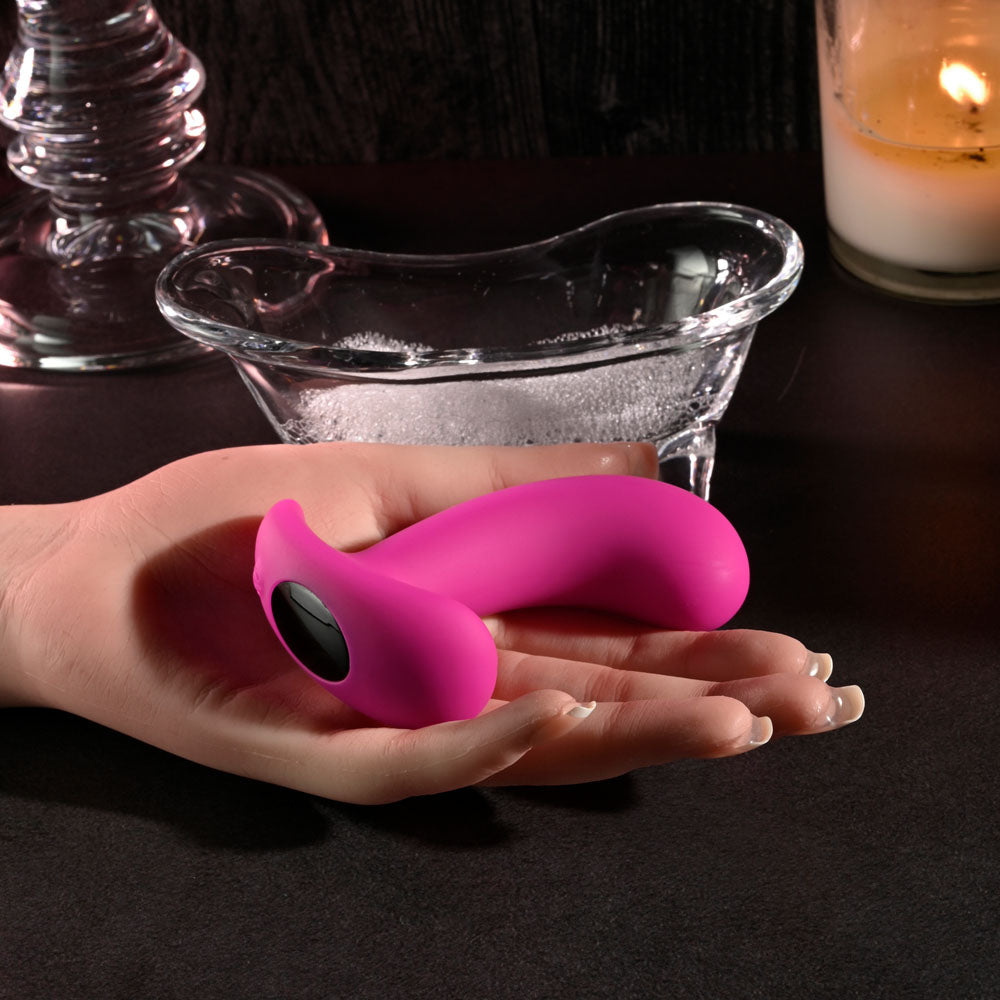 Selopa Hooking Up Pink 9.5 Cm Usb Rechargeable Vibrator With Wireless Remote