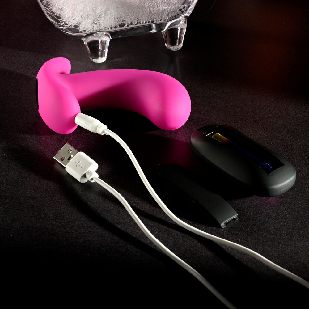 Selopa Hooking Up Pink 9.5 Cm Usb Rechargeable Vibrator With Wireless Remote