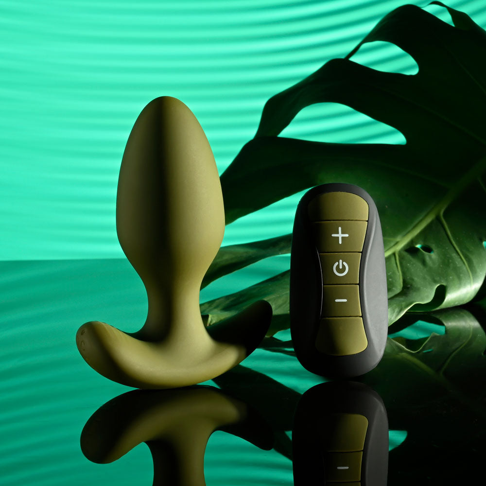 Selopa The Colonel Green 10.1 Cm Usb Rechargeable Vibrating Butt Plug With Wireless Remote